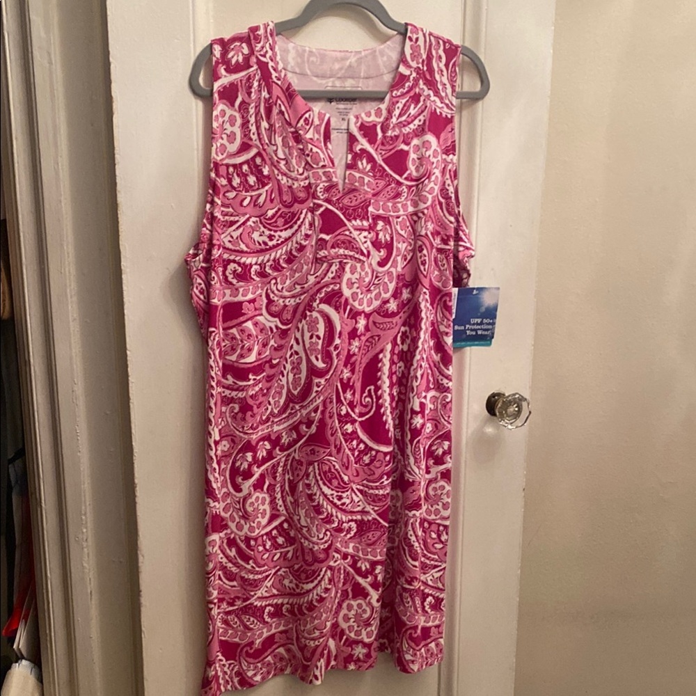 Coolibar Oceanside Tank Dress, SPF 50, XL, new with tags
